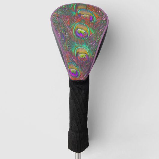Christmas Tinsel Peacock Feathers Golf Headcover (Vorderseite)