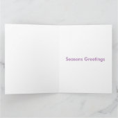 Christmas Tinsel Peacock Feathers Grußkarte Karte (Innenseite)