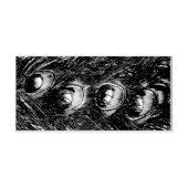 Christmas Tinsel Peacock Feathers Gummistempel (Prägung)