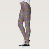 Christmas Tinsel Peacock Feathers Leggings (Links)