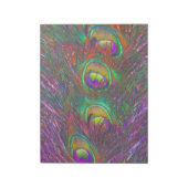 Christmas Tinsel Peacock Feathers Notizblock (Rotiert)