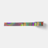 Christmas Tinsel Peacock Feathers Satinband (Vorderseite)