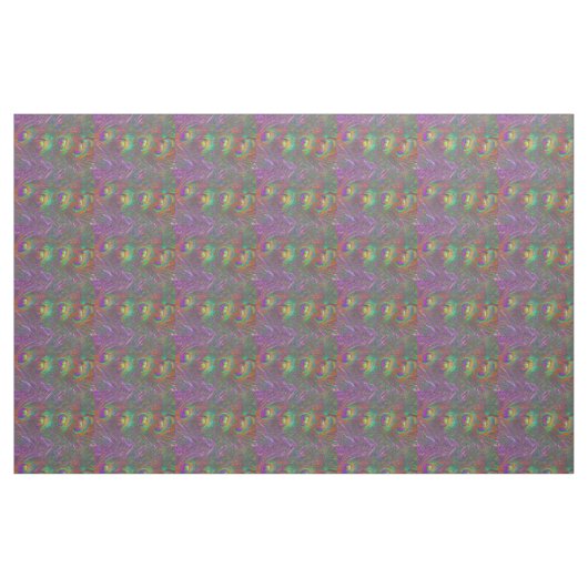 Christmas Tinsel Peacock Feathers Stoff (Fat Quarter (45,7 x 55,9 cm))