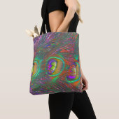 Christmas Tinsel Peacock Feathers Tasche (Von Nahem)