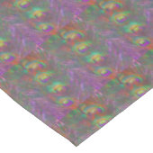 Christmas Tinsel Peacock Feathers Tischdecke (Schrägansicht)