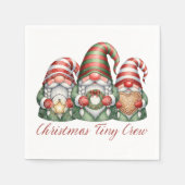 Christmas Tiny Crew Holiday Gnome Serviette (Vorderseite)