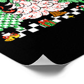 Christmas Tis The Season Coquette Bow Christmas Tr Poster (Ecke)