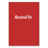 Christmas tischnummer (Rückseite)