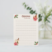 Christmas To-Do List Notepad (Stehend Vorderseite)