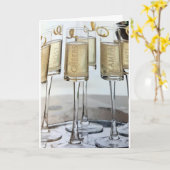 CHRISTMAS TOAST ZU FREUNDEN KARTE (Gelbe Blume)