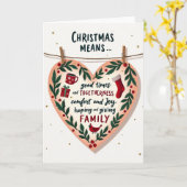 Christmas Togetherness Card Karte (Gelbe Blume)