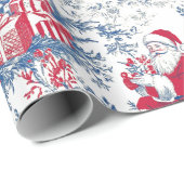 Christmas-Toile-digital-paper Chinoiseries Geschenkpapier (Rolleneckpunkt)