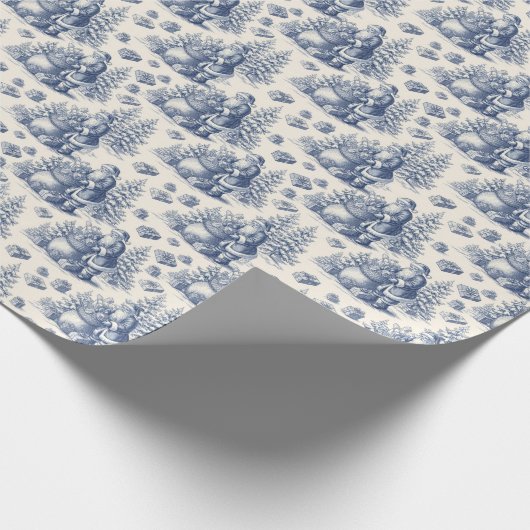 Christmas toile geschenkpapier (Ecke)