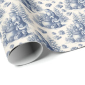Christmas toile geschenkpapier (Rolleneckpunkt)