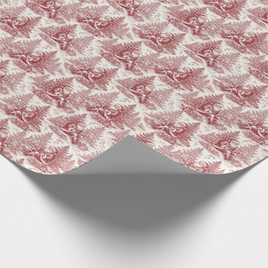 Christmas toile wrapping paper geschenkpapier (Ecke)