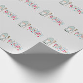 Christmas Tomte Gnome Geschenkpapier (Ecke)