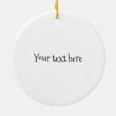 Christmas Tomte Gnome Keramik Ornament (Hinten)