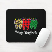 Christmas Tooth Dentist Dental Istant Teeth Leopar Mousepad (Mit Mouse)
