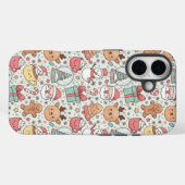 Christmas Tough Phone Case —Cute Santa Design (Rückseite (Horizontal))