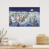 CHRISTMAS TOWN by SHARON SHARPE Poster (Küche)