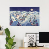 CHRISTMAS TOWN by SHARON SHARPE Poster (Heimbüro)