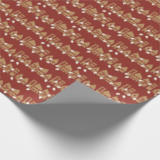 Christmas town Gift wrap Geschenkpapier (Ecke)