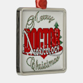 CHRISTMAS TOXIKOLOGISCHER TOXIKOLOGISTIN SILBERNES ORNAMENT (Rechts)