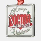 CHRISTMAS TOXIKOLOGISCHER TOXIKOLOGISTIN SILBERNES ORNAMENT (Links)