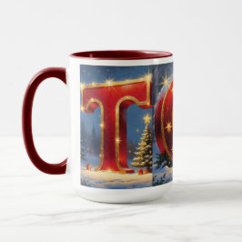Christmas TOY Mug Holiday Kids & Sparkling Letters Tasse