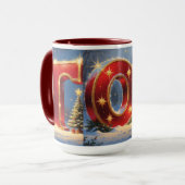 Christmas TOY Mug Holiday Kids & Sparkling Letters Tasse (Vorderseite Links)