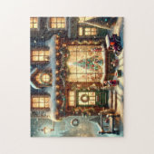 Christmas Toy Shop Festive Winter Snow Village Puzzle (Vertikal)