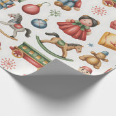 Christmas Toyland & Trains Wrapping Paper for Kids Geschenkpapier (Ecke)