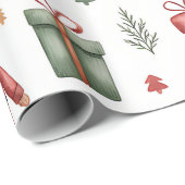 Christmas Toyland & Trains Wrapping Paper for Kids Geschenkpapier (Rolleneckpunkt)