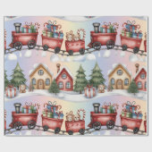 Christmas Toyland & Trains Wrapping Paper for Kids Geschenkpapier (Flach)