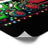 Christmas Tractor Boys Santa Xmas Farm Truck  Poster (Ecke)