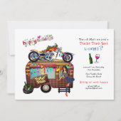 Christmas TRAILER TRASH BASH Funny Party Einladung (Vorderseite)