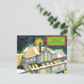 CHRISTMAS TRAIN by Slipperywindow Feiertagspostkarte (Stehend Vorderseite)