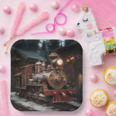 Christmas Train Pappteller (Party)