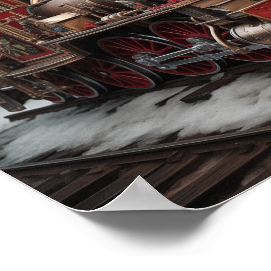 Christmas Train Poster (Ecke)