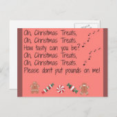 Christmas Treats Postcard Feiertagspostkarte (Vorne/Hinten)