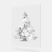 CHRISTMAS TREE Acrylic Sign ART DESIGN STIL Acrylschild (Winkel)