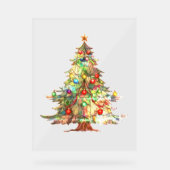 CHRISTMAS TREE Acrylic Sign ART DESIGN STIL Acrylschild (Vorderseite)