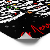 Christmas Tree Airplanes Lots Merry Christmas Men  Poster (Ecke)