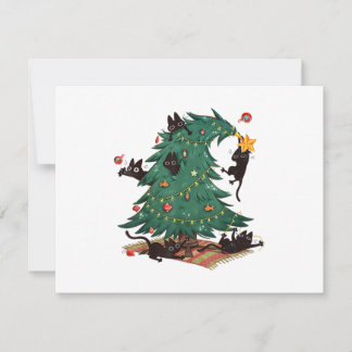 Christmas Tree and Cat Cute Christmas Cat Lover