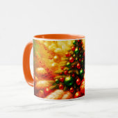 Christmas Tree and Flowers on Personalized Coffee Tasse (Vorderseite Links)