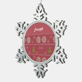 Christmas tree and ornament woven red (Rechts)