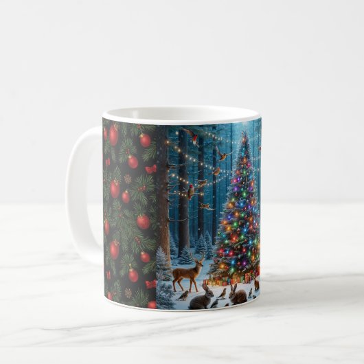 Christmas Tree and Ornaments Kaffeetasse (Vorderseite Links)