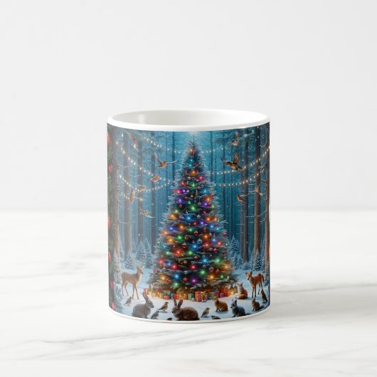 Christmas Tree and Ornaments Kaffeetasse (Mittel)