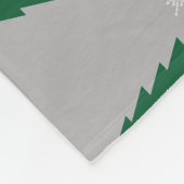 Christmas Tree and Snowflakes Pattern, Fleecedecke (Ecke)