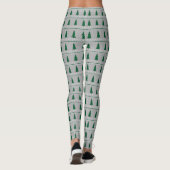 Christmas Tree and Snowflakes Pattern, Leggings (Rückseite)